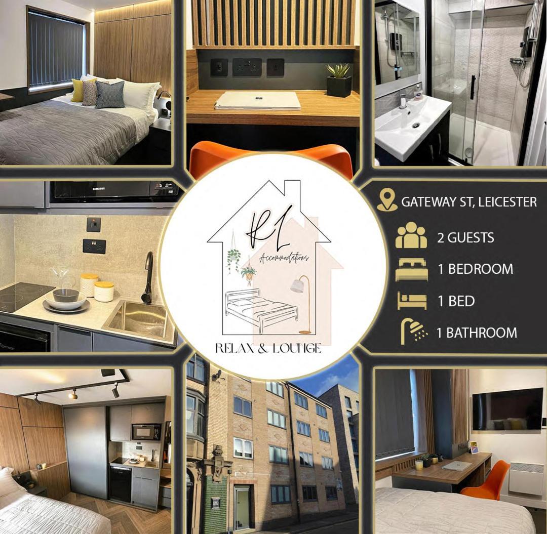 Deluxe 1 Bed Studio 2A Near Royal Infirmary & Dmu Leicester Ngoại thất bức ảnh